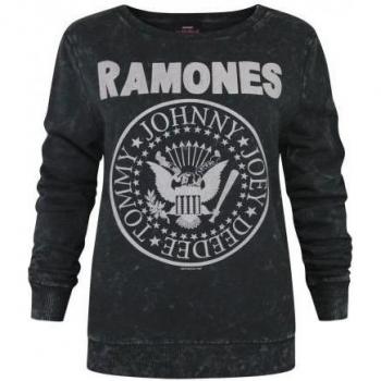 Felpa Charcoal Amplified Seal Ramones per Donna