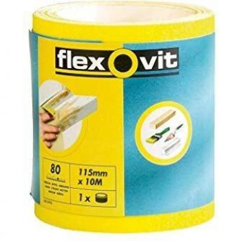 Flexovit High Performance Sanding Roll 115mm x 50m P80 Grit