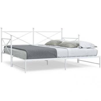 Lit de jour avec lit gigogne Torana 100x200cm en acier