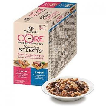 Wellness CORE Signature Fiocchi Selezione Wet 79 g, confezione da 8