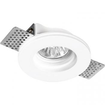 Gesso Tondo Lampada Incassata Century Jessy Bianco RD100