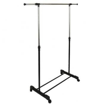 Fold‑Away Clothes Bar – Black