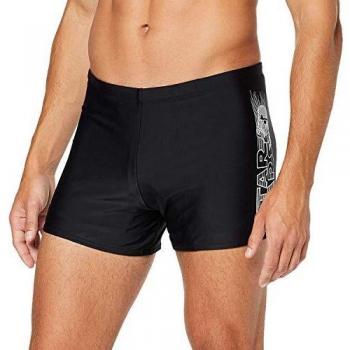 Speedo Star Wars Aquashort Homme, Logo Trooper Noir/Blanc, 80 CM