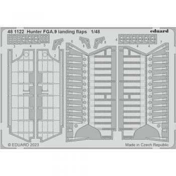 Flap di Atterraggio per Eduard Hunter FGA.9 1/48