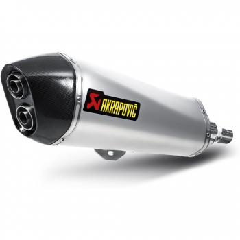 RVS Slip‑on Line van Akrapovic voor de Peugeot Satelis 400 (2008–2011)