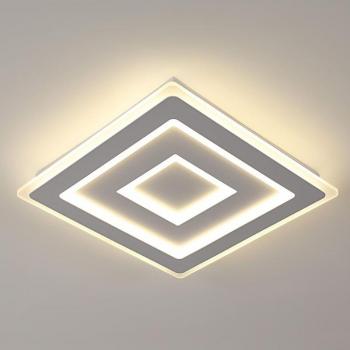 GOECO 52 W LED‑Deckenlicht – Quadratischer Acrylkörper, Weiß