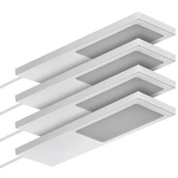 SO-TECH® LED Möbelbeleuchtung Giulia II, 4000K, inkl. Trafo, silbergrau