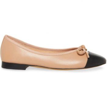 Ballerines femme Steve Madden Ellison en cuir synthétique, taille 37, couleur beige