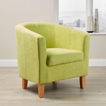 Occasional Accent Tub Chair (Bedford, Small, Green)
