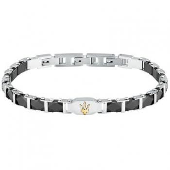 Cinturón de Pulsera Maserati 18,5+3cm en Cerámica Negra y Oro
