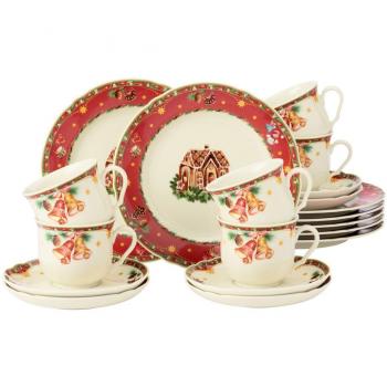 Seltmann Weiden Kaffeeservice Weihnachten, Advent, Geschirr-Set, Service Marie-Luise 18-tlg
