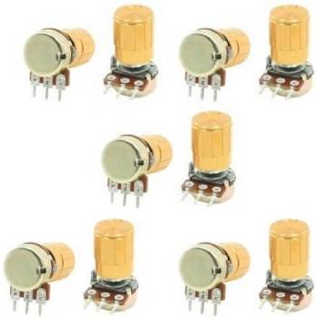 WTH148 B10K Linear Taper Rotary Potentiometer with Control Knob