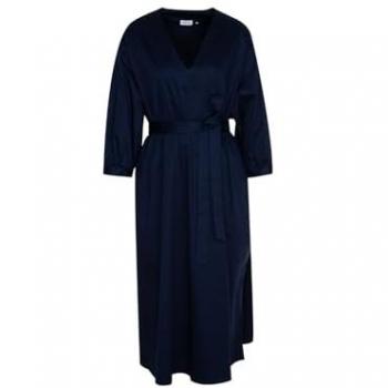Seidensticker Sommerkleid Schwarze Rose 3/4-Arm V-Neck Uni