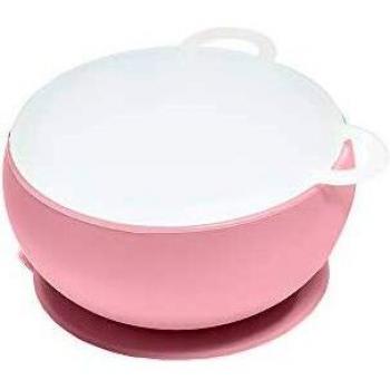 Silikonschüssel mit Saugnapf in Pink