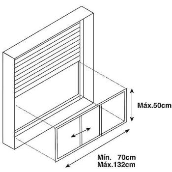 GSC Evolution Ventanas: Mosquitera Extendible 50x70 cm