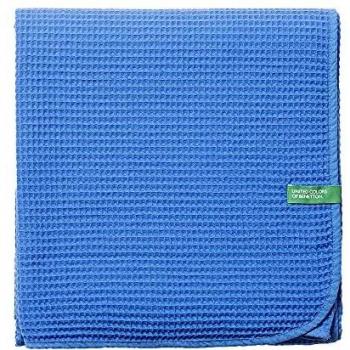 Ultra Soft Blue Cotton Blanket 140 x 90cm by United Colors