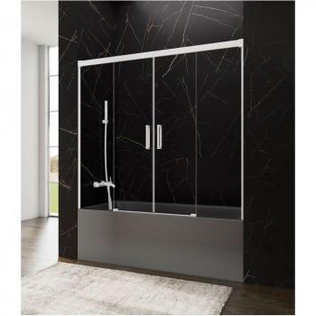 Vasca Basic Bianco Spazio Fissi e Scorrenti 162-172 cm
