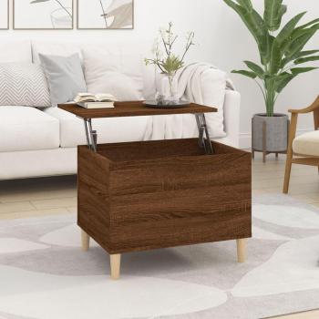 JINLEFU 60x44.5x45 cm Brown Oak Coffee Table vidaXL
