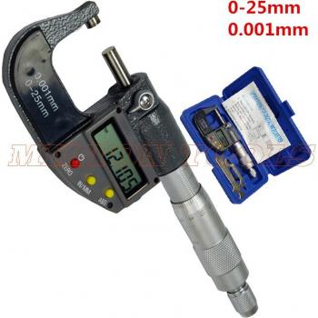 Digital Micrometer 0-25mm 0.001mm Metric/Inch Digital Micrometer Head
