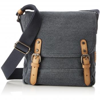 TOM TAILOR Herren Schultertasche Max, (Blau), 7x24x24 cm