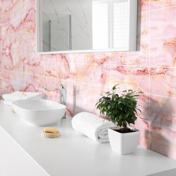 Sticker Mural Balda Rosa 60 Unidades 20x20cm