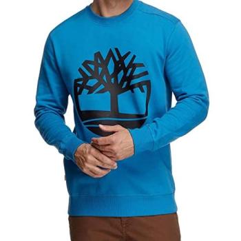 Ronde Hals Heren Sweater – Core Logo – Black/Sea of Belize