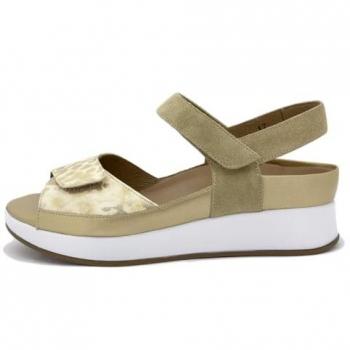 Sandalia PIESANTO 250263 con Plantillas Ergonómicas en Piel Beige