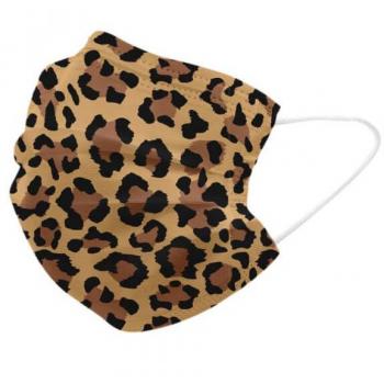 Mascherina Chirurgica Leopardata POPme 5 Pezzi