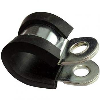Accroche-Fils Tuyau en Acier Visables Clouables, Attaches-Câbles Lot de 5, Aerzetix (Ø11mm)