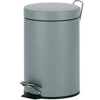 Kela Monaco Kosmetikeimer – Metall, 3000 ml, 17 × 26 cm (Ø x H), grau matt