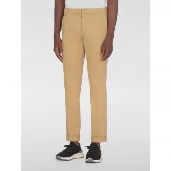 Gaubert Pantalone Sabbia Stretch Dondup 31 Gabardine