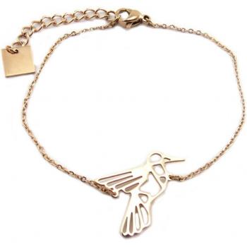 Pulsera 'Colombe' Dorado Rosado