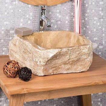 Vasque en Pierre Onyx, 30-35 cm, Wanda Collection