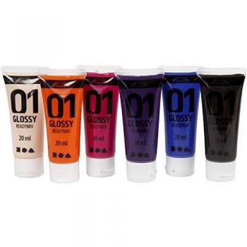 A-Color 6-Color Glossy Acrylic Paint Set