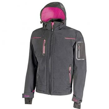 U-Power Softshelljacke Space für Damen, XL, Grau/Fuchsia