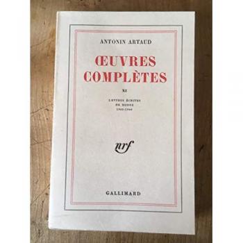 Antonin Artaud Œuvres Complètes (Tome 11) (Blanche)