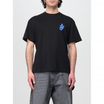 JW Anderson Black XS Men's Anchor Patch Tee