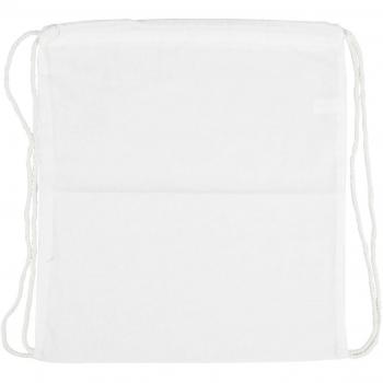 Sac à cordons 37x41 cm, 130 gr, blanc