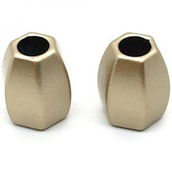 Tapón decorativo de metal para cordones, 10 piezas