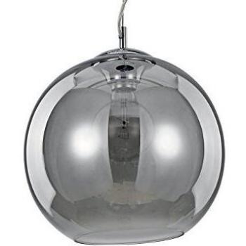 Netlighting Nemo 1 Light Small Dome Ceiling Pendant Smoke Grey E27
