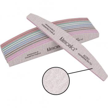 Limes à ongles en papier de verre épais demi-lune 10 pièces