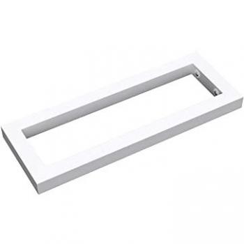 Support étagère mural en inox blanc 45cm