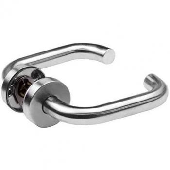 Poignées AMIG sur rosace 3RX Ø52 mm AISI 304 Mat