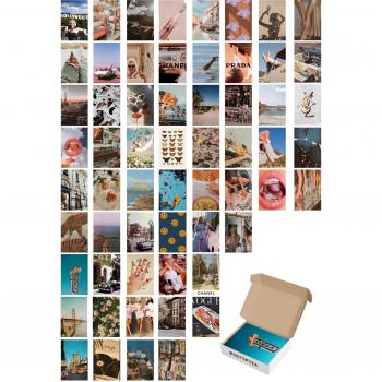 60 Piece Retro Poster Collage