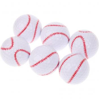 Set of 6 Novelty Golf Practice Balls
