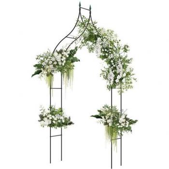 Garten-Rosenbogen aus Metall, 125 x 39 x 287 cm