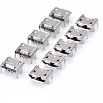 10pcs Micro USB Type B Female Socket 5pin Solder Connectors