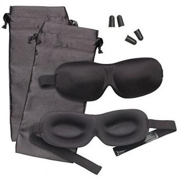 Masque de nuit 3D avec bouchons d'oreilles et rangement