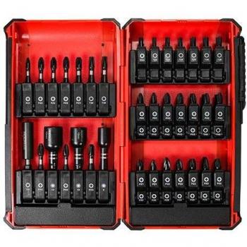 Timco 228258 49-Piece Impact Driver Bit Set with Case and Blister Pack