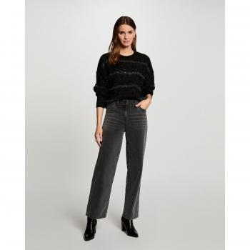 Morgan 242-PSTRASS Graue Jeans für Damen
